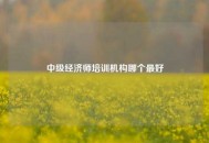 中级经济师培训机构哪个最好